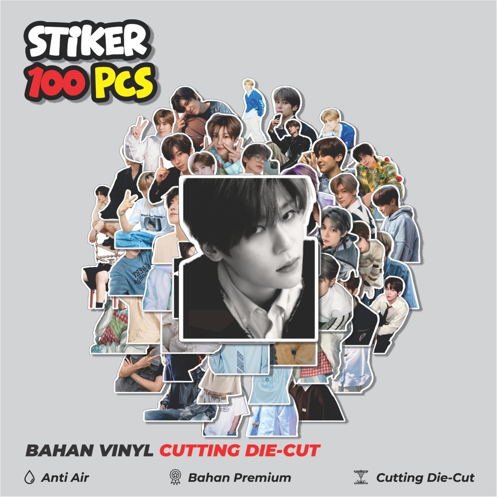 Terbaru 50 pcs Stiker Oh Sion (Nct Wish) Dekorasi Lucu Kreatif untuk Notebook, Skateboard, HP