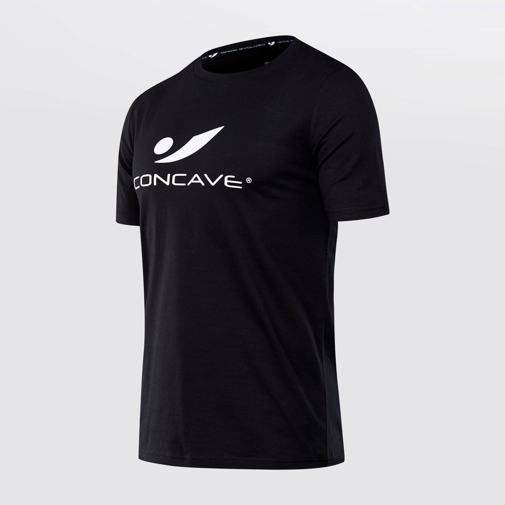Concave T-Shirt - Cave Casual Volt Tee - Black/White