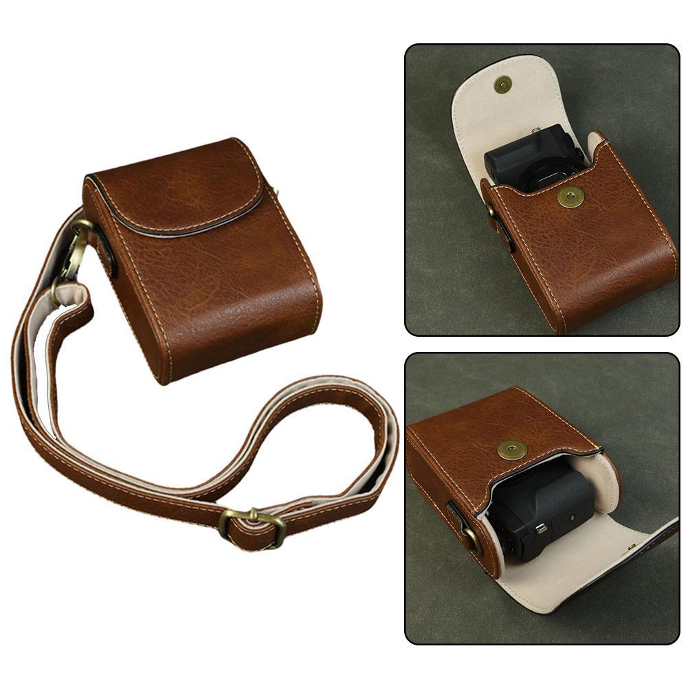Universal Camera Pu Leather Bag Suitable For Lumix Zs99/tz99 Zv1m2 F Camera Bag For Canon Sx730 740 