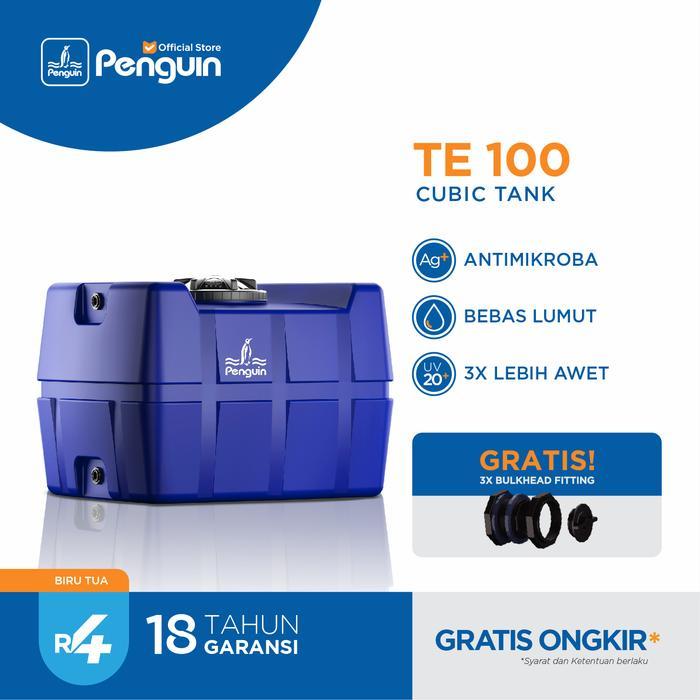 Penguin TE-100 1000 Liter Toren Tandon Tangki Air Cubic Tank - Biru Tua