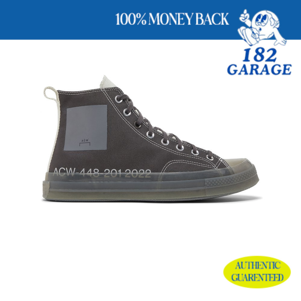 Sepatu Converse A Cold Wall Acw X  All Star 70s HI Silver  Birch Steel Dark Grey