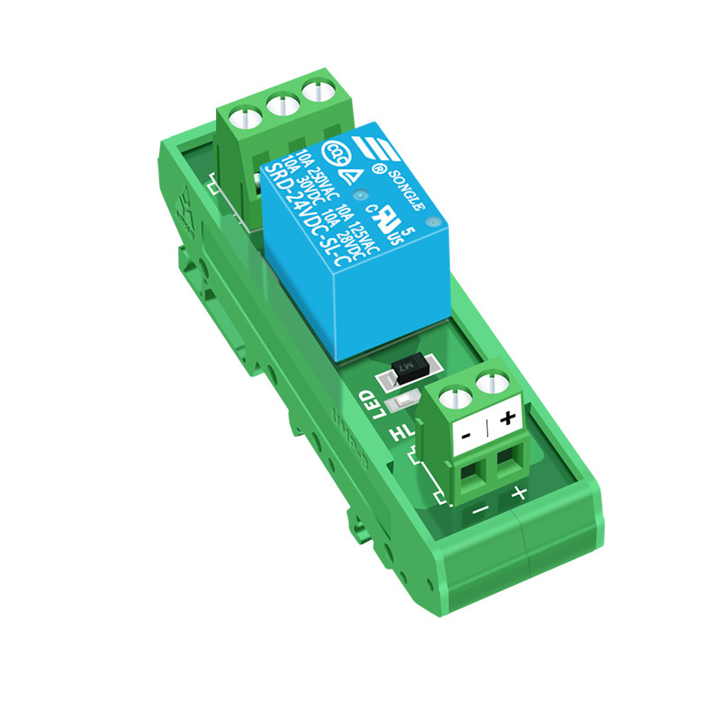 1 annel 3V 5V 12V 24V Songle Relay Module Driver Board PLC Board Relay Module SPDT 10Amp Pluggable P