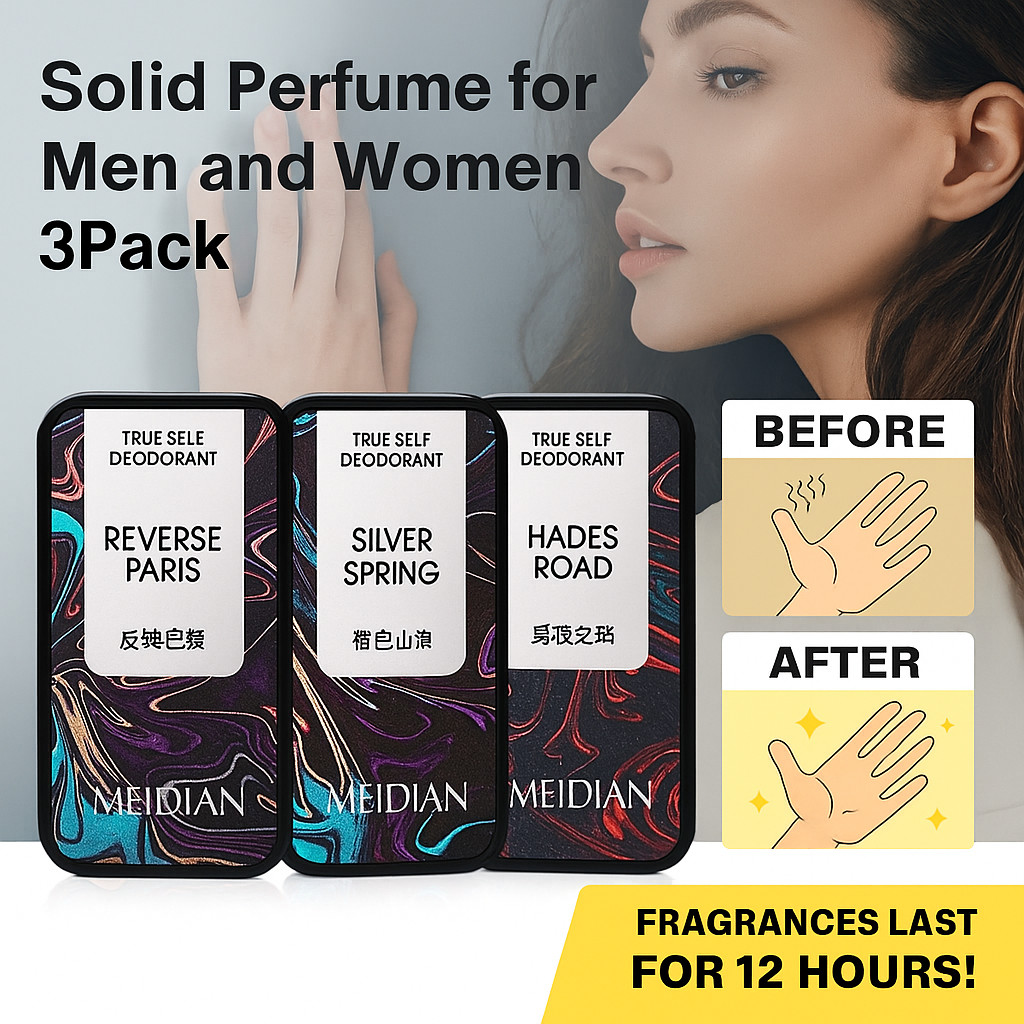 Set 3pcs Solid Perfume Meidian / Parfum Padat Tahan Lama Tanpa Bekas / Solid Cologne untuk Pria dan 