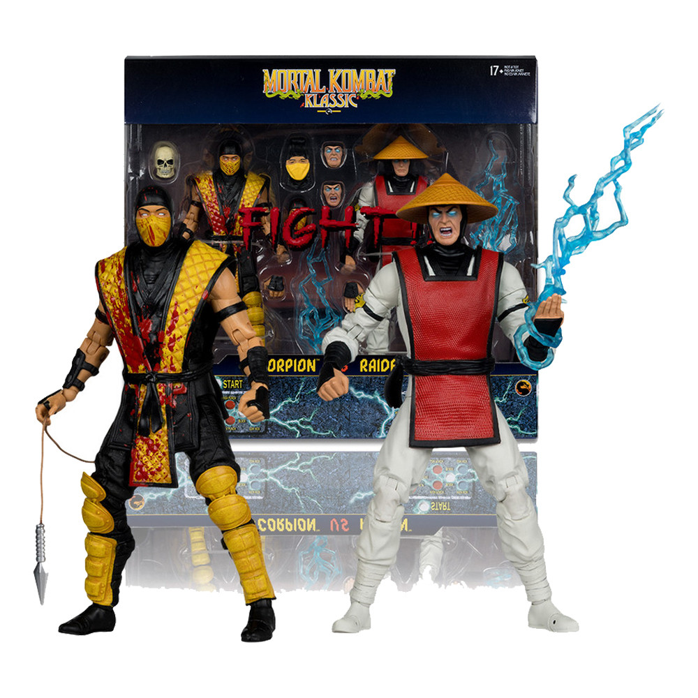 McFarlane Toys Mortal Kombat Liu Kang and Lizard/Scorpion and Thunder/Thunder/Lizard Man 7" Action F