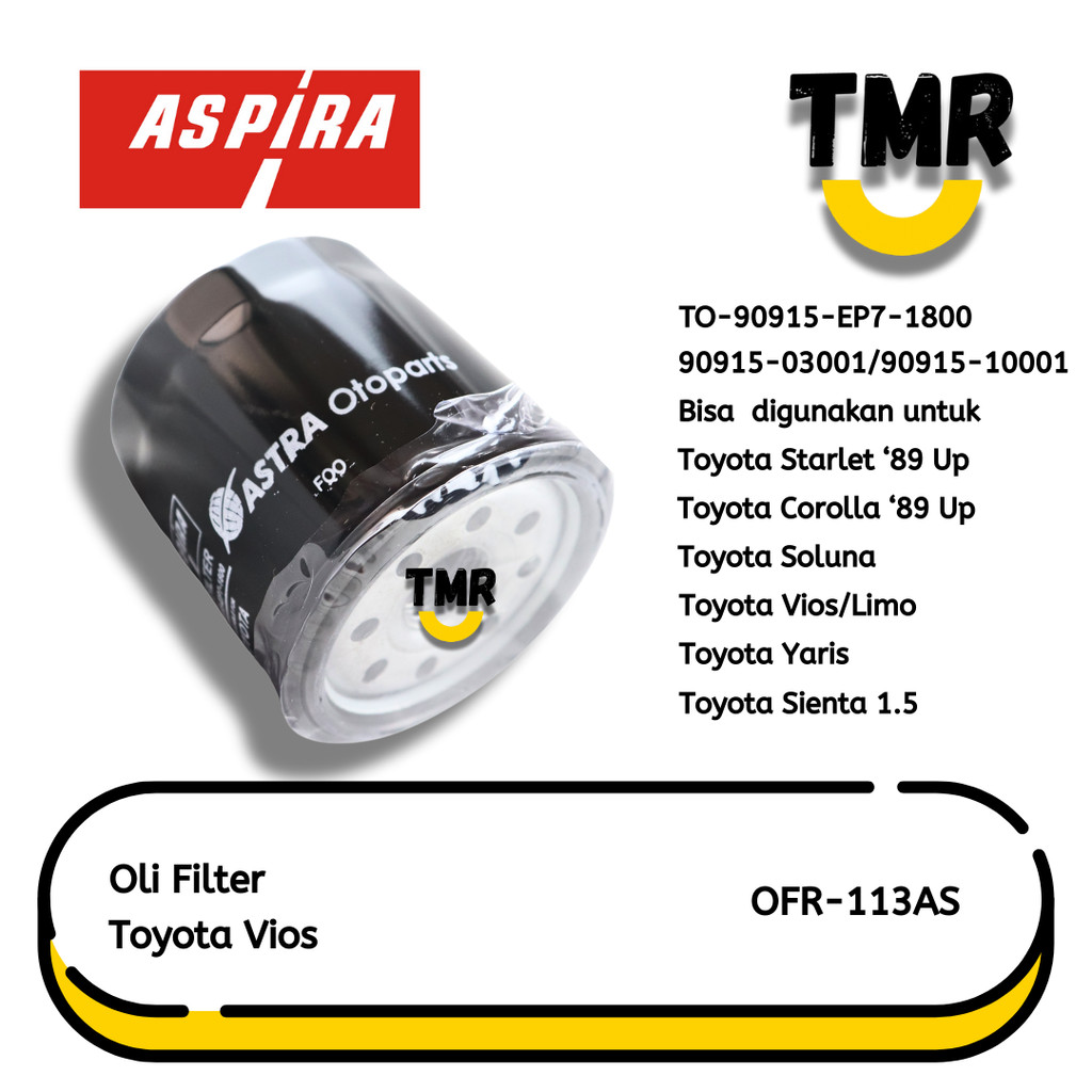 Oli Filter Toyota Yaris Aspira