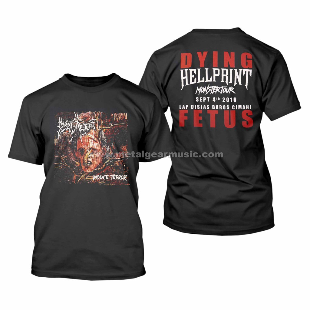 ORIGINAL TSHIRT DYING FETUS - HELLPRINT 2016