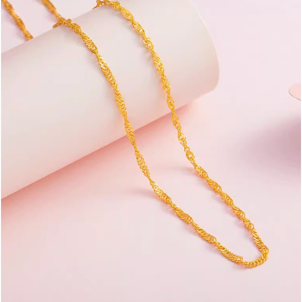 24k pure gold a necklace wedng jewelry