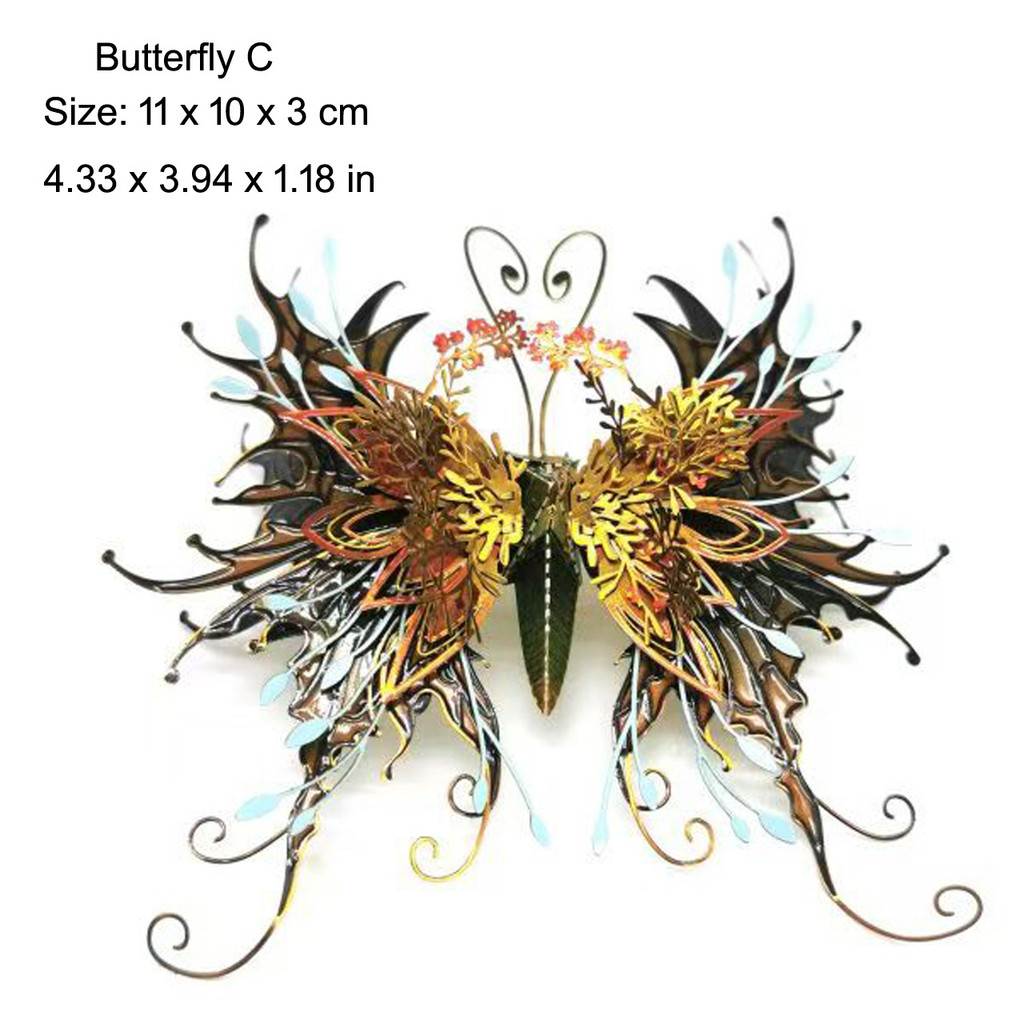 Metal Assembly Model DIY 3D Puzzle Insect Dragonfly Scorpion Mantis Antlers Insect Tarantula Metal P