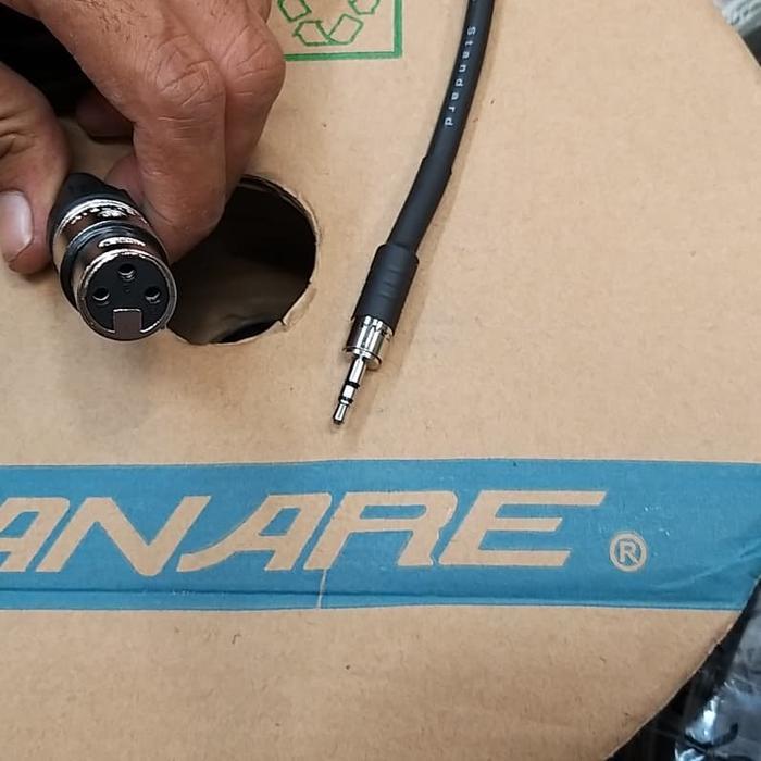 kabel mic 10M canon XLR female to 3.5mm stereo