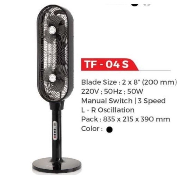 Maspion Tower Fan 8 Iinch TF-04 S