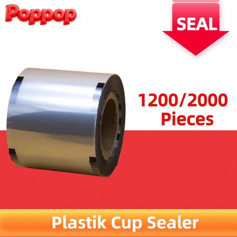 POP Seal Cup Plastik Motif & Polos/ Seal Cup Sealer ± 1000cup & Seal Cup Sealer ±1200cup& Seal Cup S