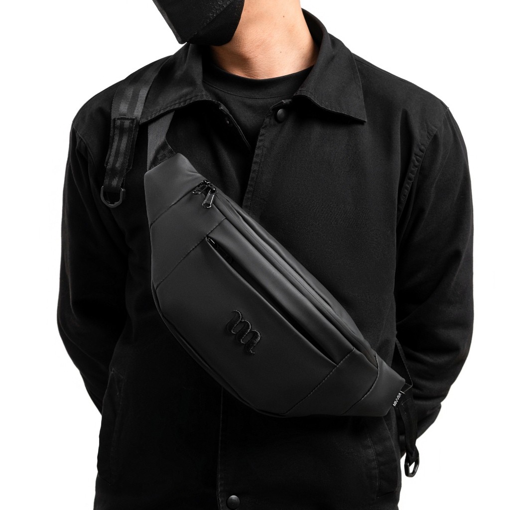 MIVVER | Dominate Waistbag Tas Pinggang Waterproof Selempang Slingbag Ringan Anti Air Pria Wanita