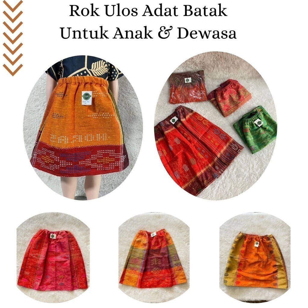 Rok Ulos Batak Wanita - Ulos Sadum - Rok Ulos Siap Pakai / A S