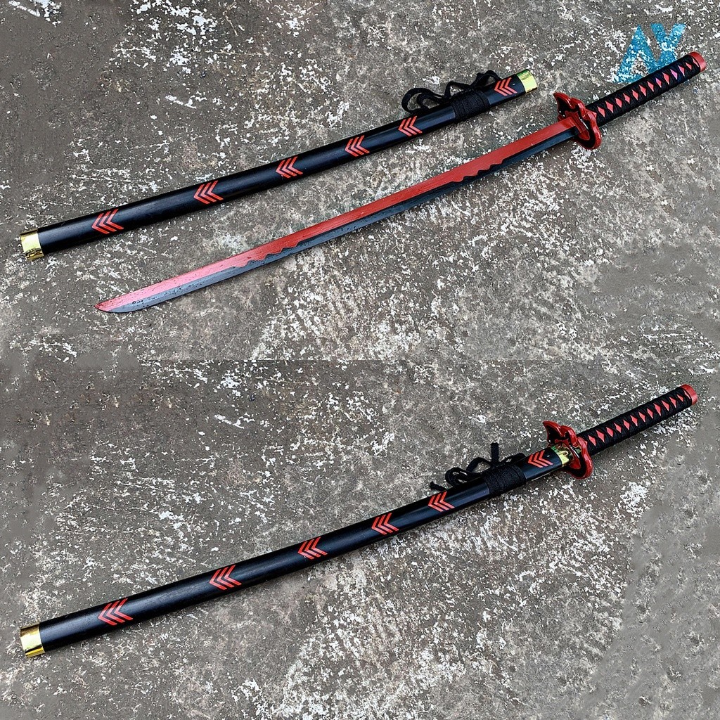 KAPTEN691 Katana Asli Tanjiro Samuray Pedang Demon Slayer