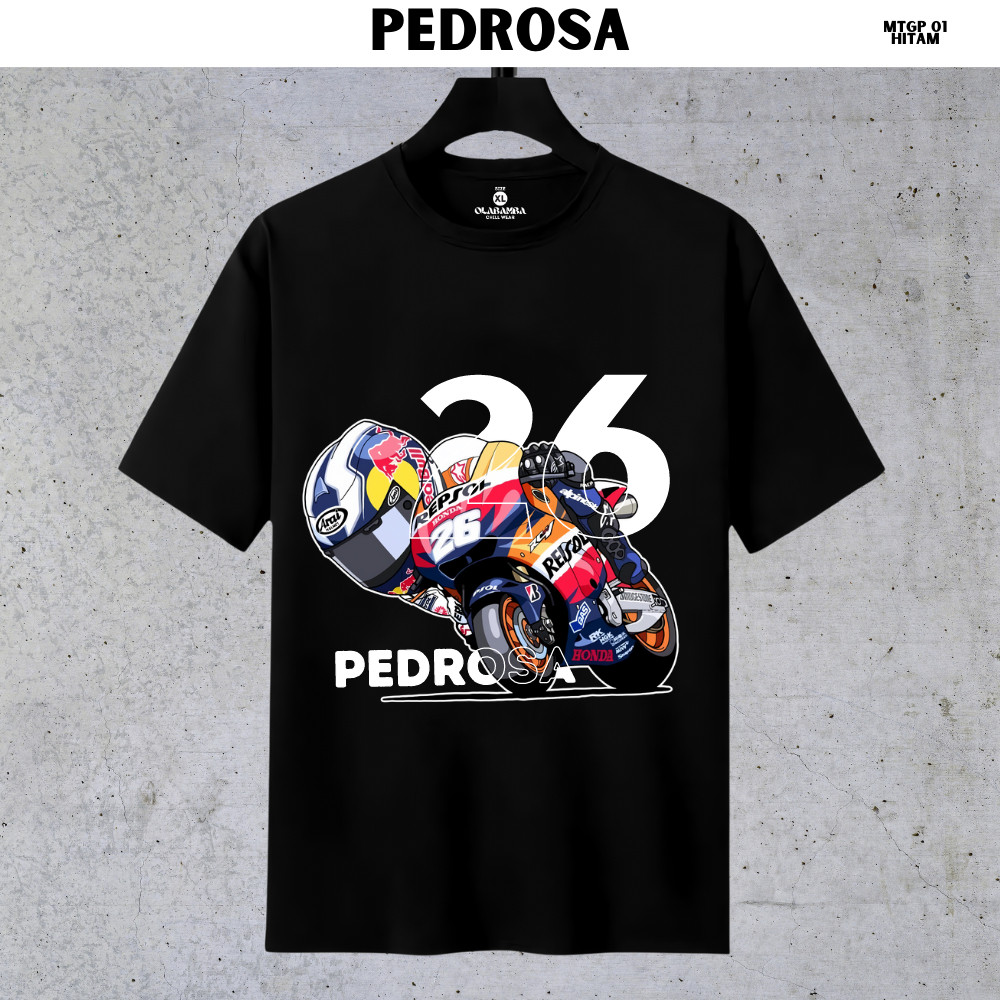 KAOS  MOTO GP |Kaos Distro Premium Pria Wanita Warna Hitam Merah | Moto Gp | Ukuran S, M, L, XL, XXL