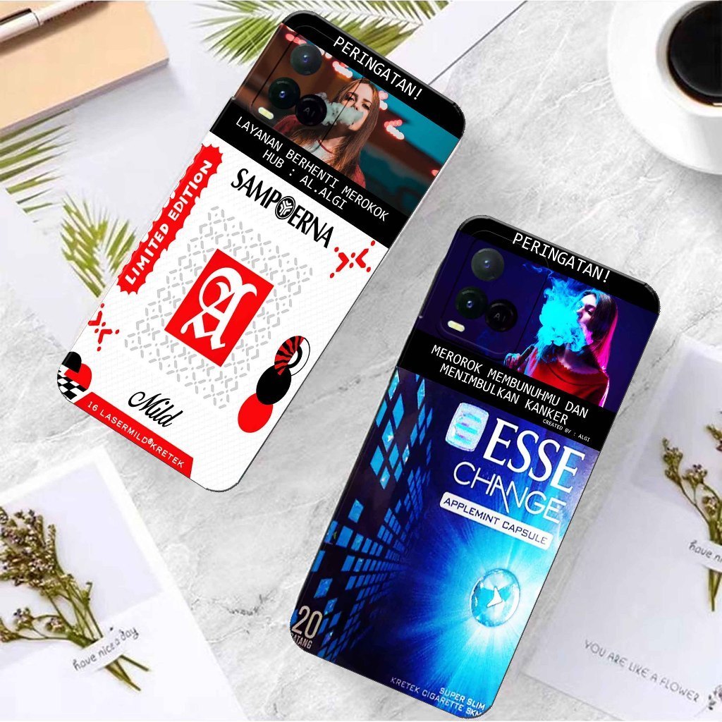 Softcase Pro Camera Untuk Vivo Y21 / Y21S - Softcase Terbaru New Walpaper Gambar Smoke Rokok Keren  