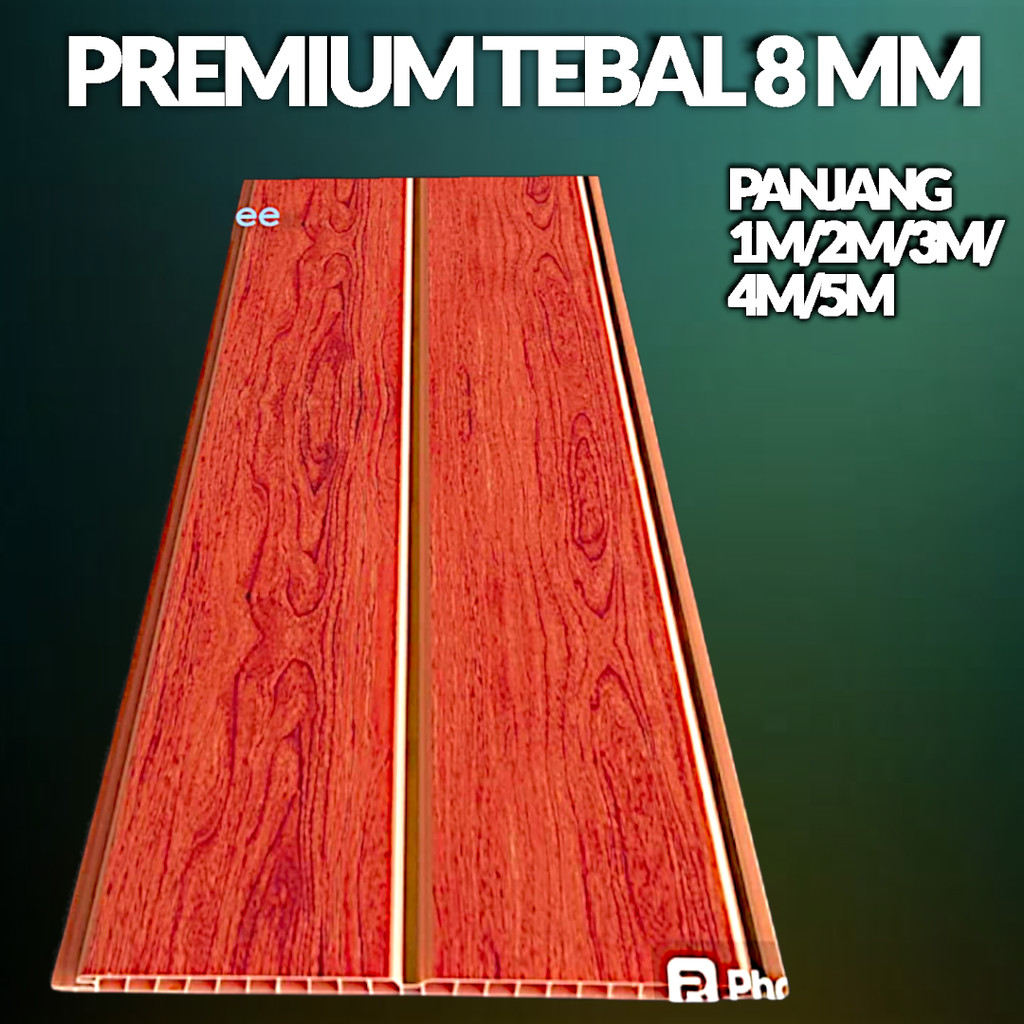 Plafon PVC Premium Motif Kayu | Tahan Panas | Anti Rayap | Polos Minimalis | Harga Per Dus Ekonomis