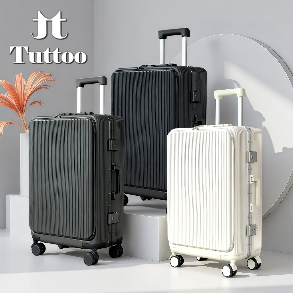Tuttoo Y43 Koper Laptop Kabin 20inch + Cup Holder Ukuran 24 Inch TSA Lock Hardcase Anti Pecah