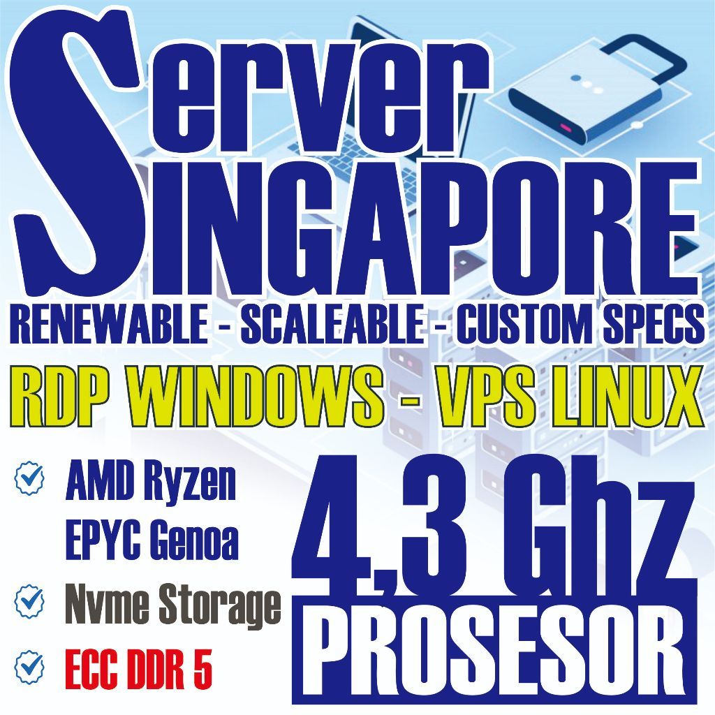 [ BISA DIPERPANJANG ] SERVER SINGAPURA VPS/Rdp Windows Murah Bergaransi 30 Hari