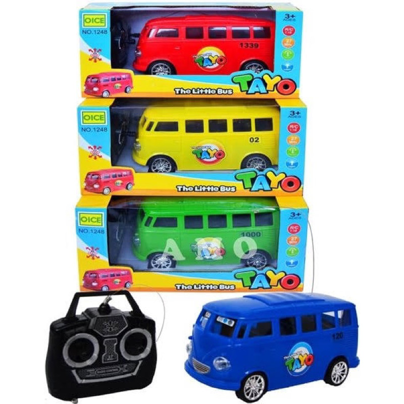 (BISA COD) MAINAN ANAK RC BUS TAYO / Mainan Anak RC Mobil Remot Bus Tayo 1248 - Warna Random / Maina
