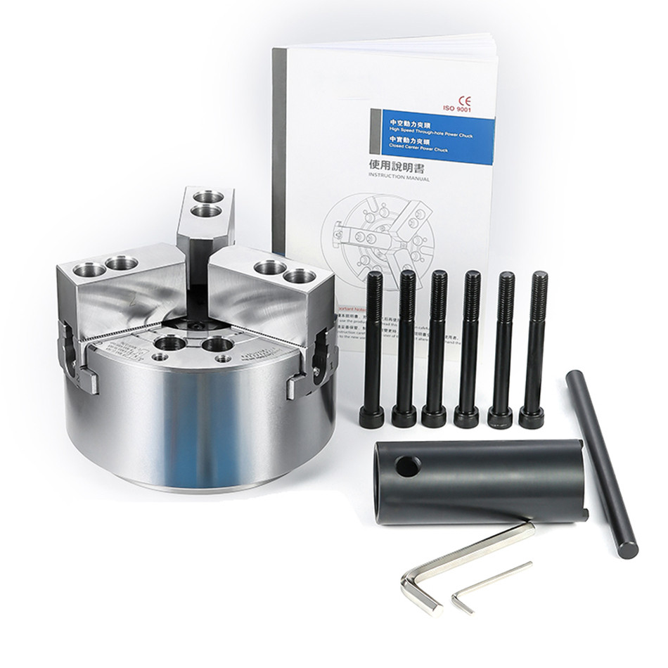 8 inch hollow hydraulic chuck 3 jaw lathe chuck