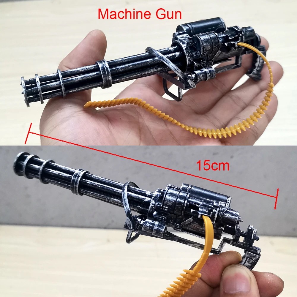 AKAI POWER DIY Assembly Toys 1:6 1/6 Scale 12 Inch Action Figures M134 Gatling Belt Minigun Machine 