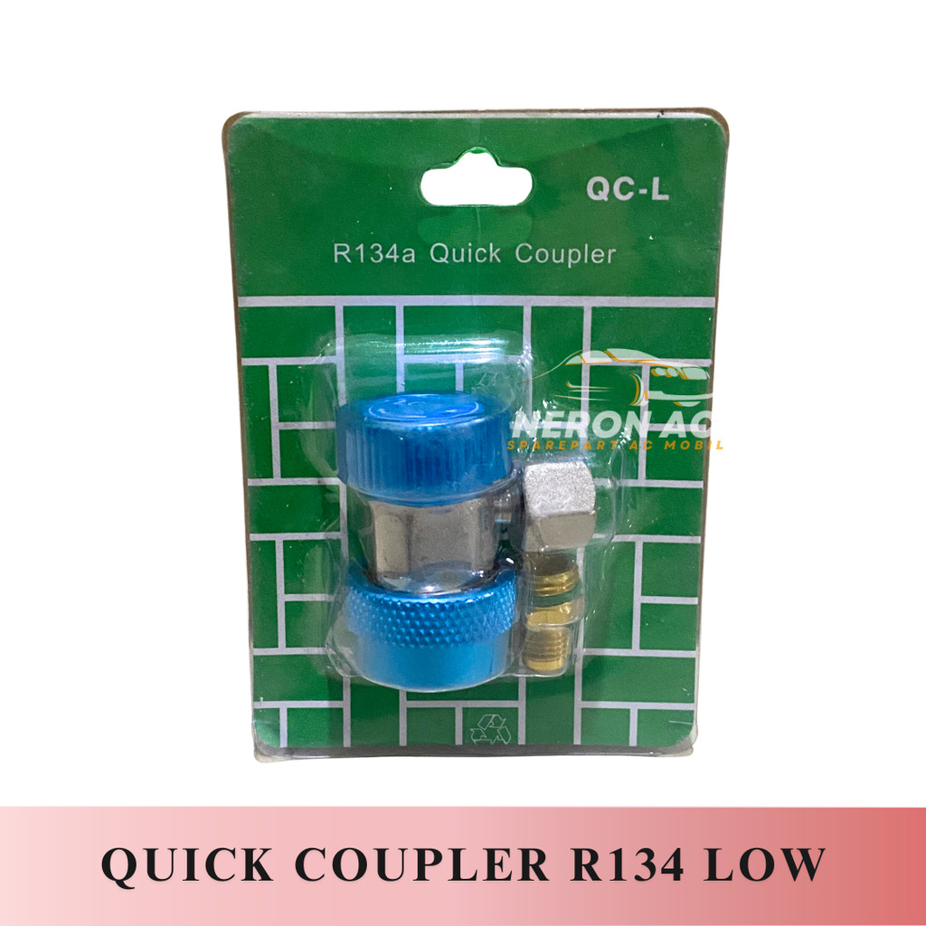 QUICK COUPLER R134 LOW QUICK COUPLER R134A NEPEL PUTAR KRAN BIRU LOW