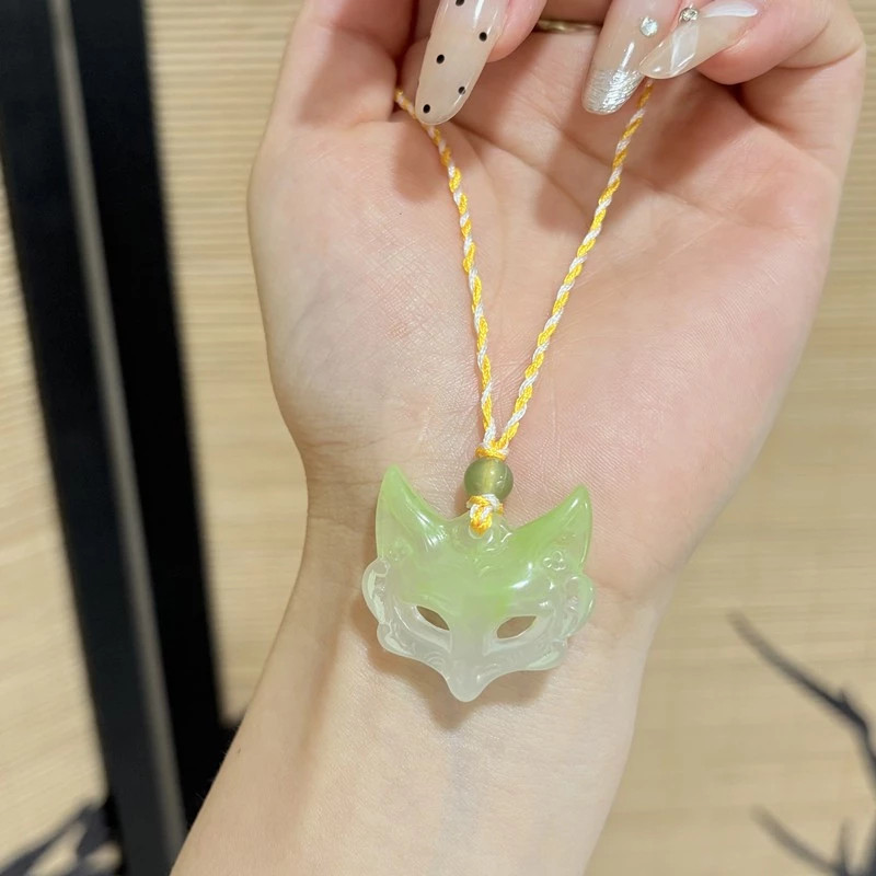 Kalung Tali Liontin Masker Rubah Kalung Fashion Japan Style Aesthetic