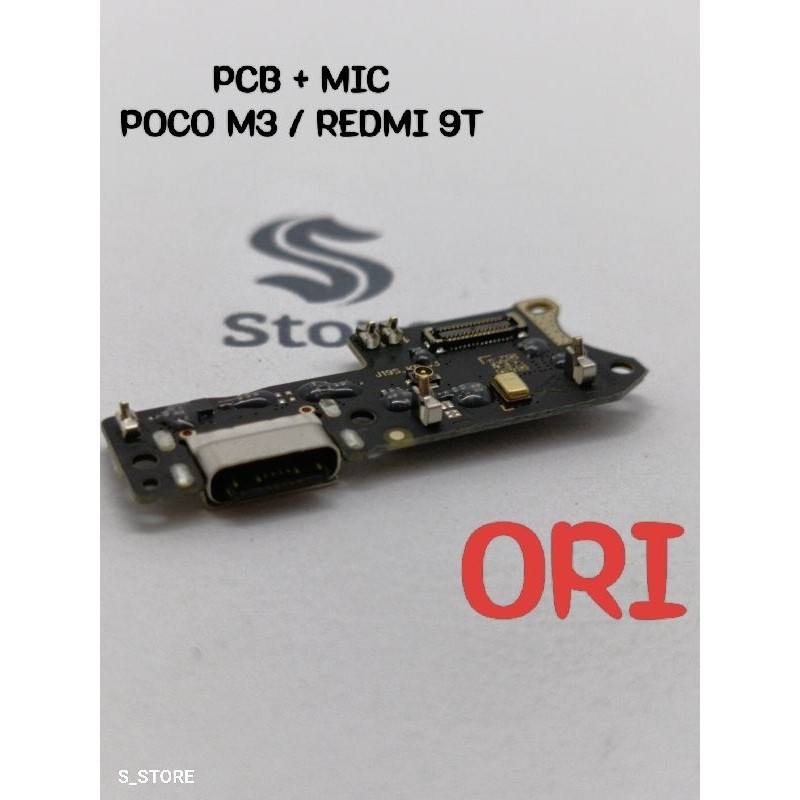 CONNECTOR CHARGER XIAOMI MI POCO M3 / REDMI 9T ORI COPOTAN PAPAN KONEKTOR CAS PCB BOARD FLEXIBLE CAS