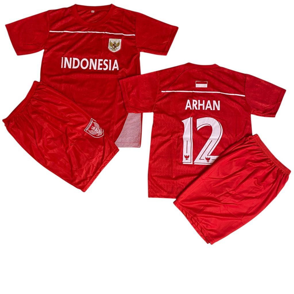 Setelan Baju Bola Anak Laki Laki Arhan Ronaldo Messi Kaos Baju Bola Anak Timnas