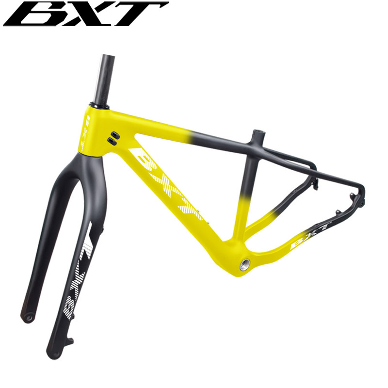 BXT New snow carbon fat bike frame Hook rear space 190mm Axle Thru Rear space 197mm 26*4.8 tires sno