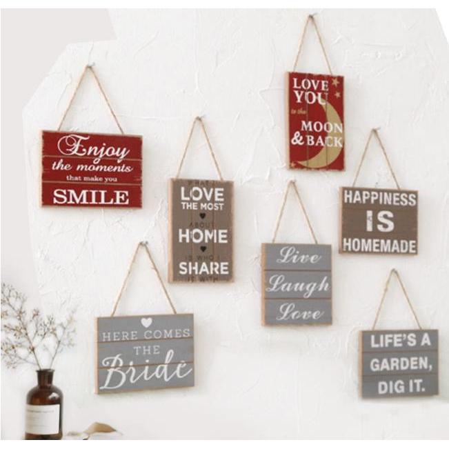 Gantungan Papan Kayu Quotes Dekorasi Dinding Kayu 819-263