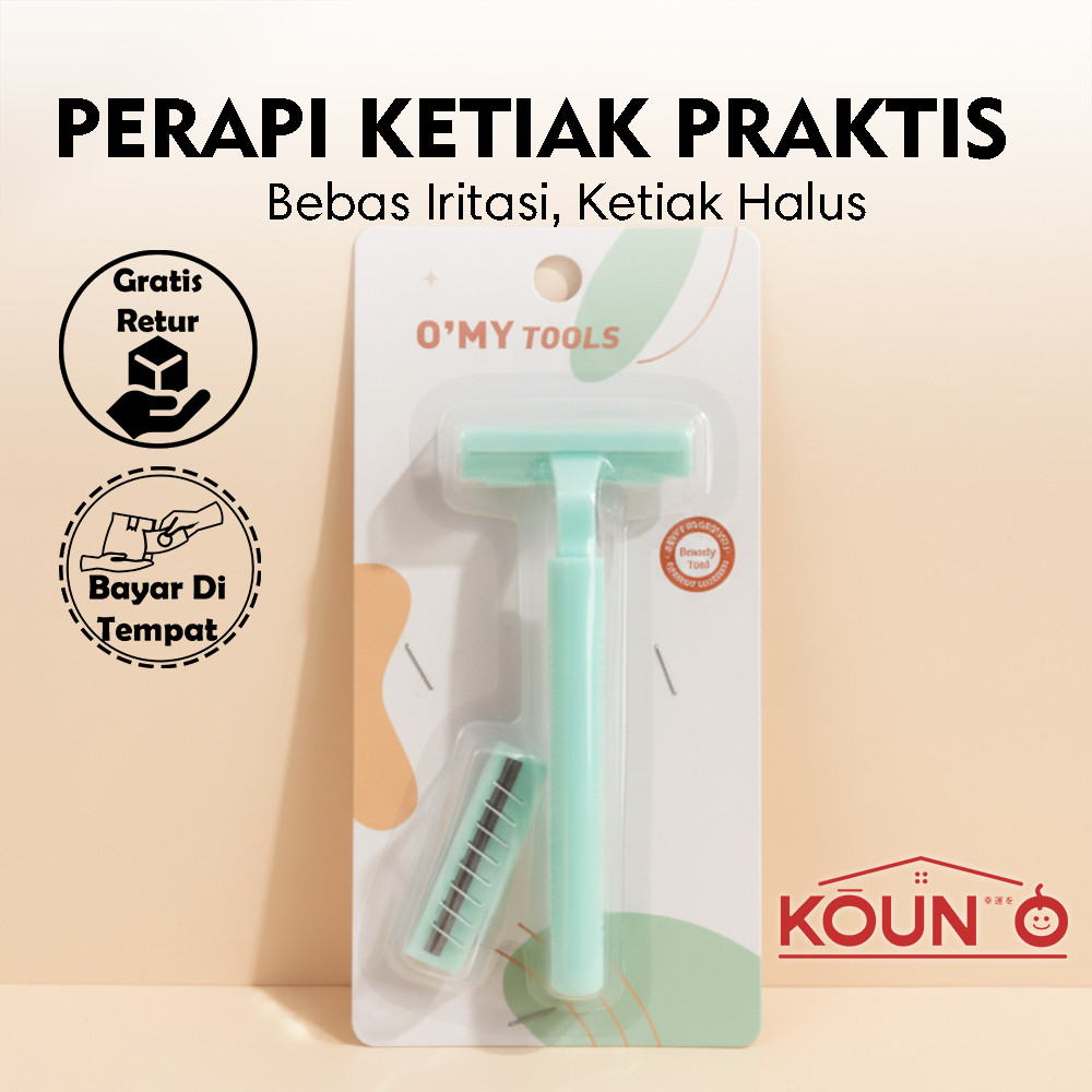Alat Cukur Ketiak Mini Praktis Alat Cukur Praktis Ringan + Refill Pisau Alat Cukur Ketiak Portable A