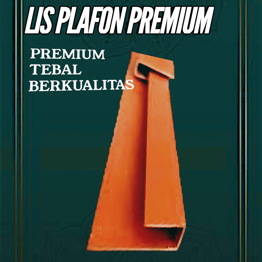 Lis U Plafon PVC | Bahan Tebal & Kuat | Finishing Sudut Plafon | Harga Terjangkau