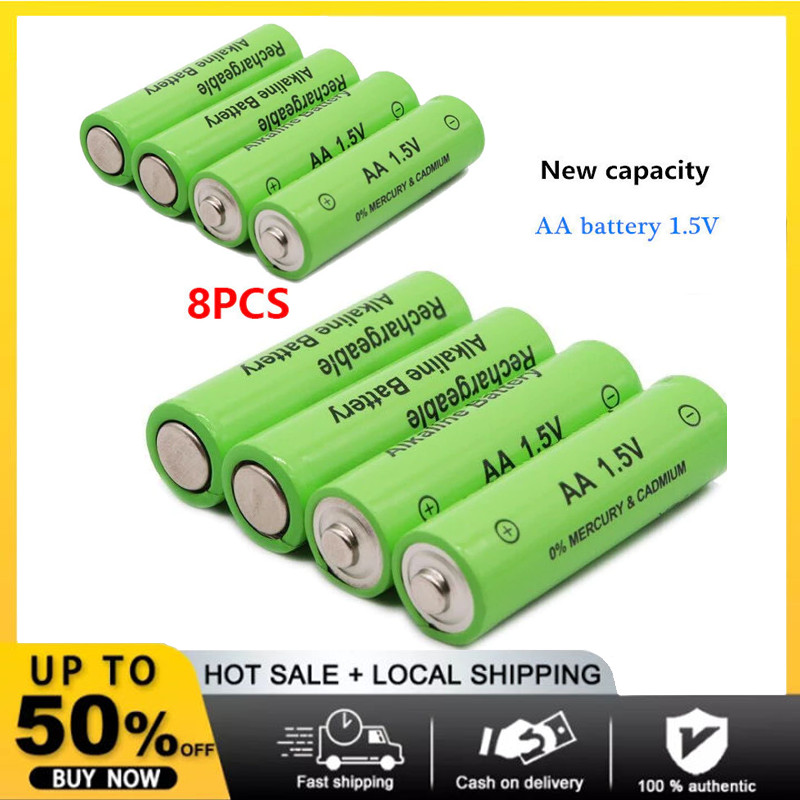 100% Label Baru 3800 Mah Baterai Isi Ulang Aa 1.5V 4pcs Batrei Baterai Battery Cas Rechargeable AA b