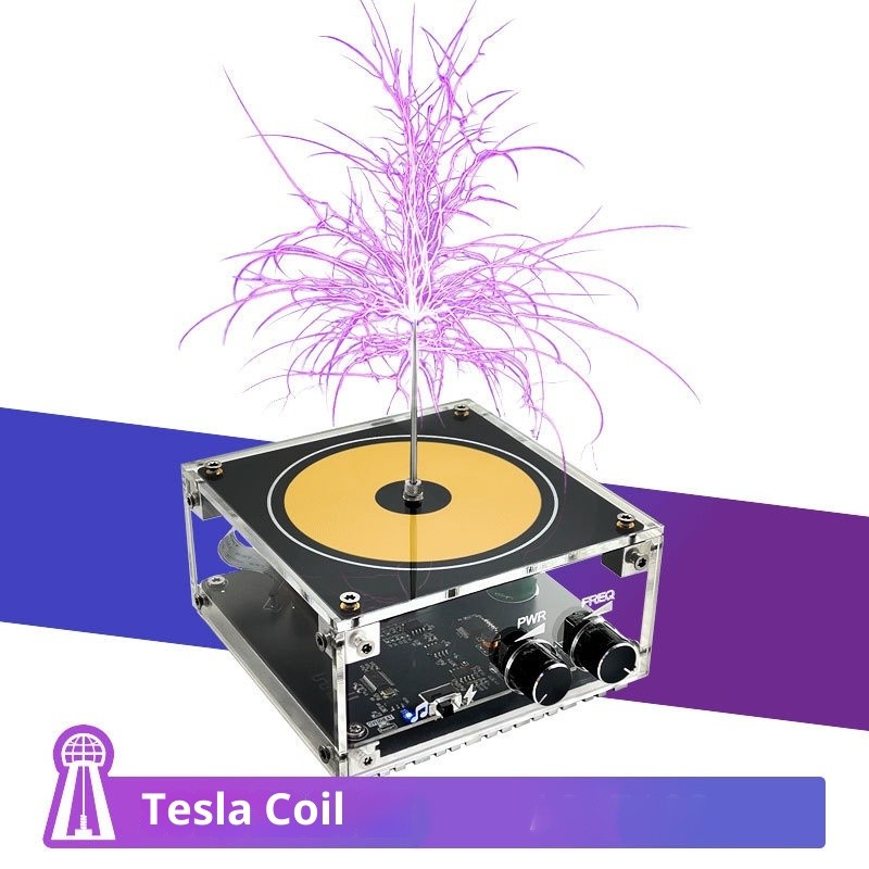 Tesla Coil Musical Speaker Artificial Lightning Bluetooth Music Tesla Coil Arc Plasma Wireless Trans