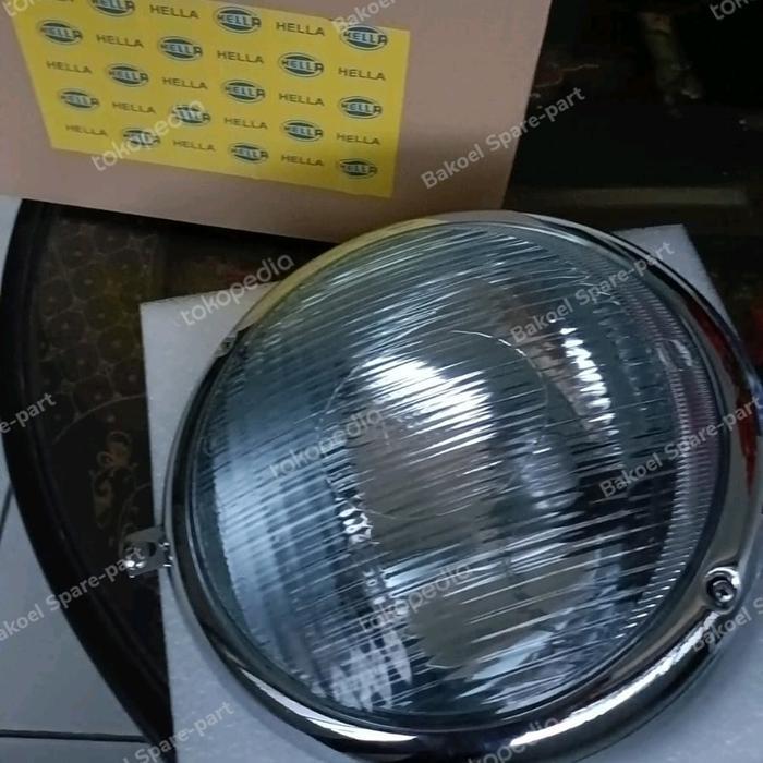 head lamp/lampu depan vw kodok 1200 th 61 original hella quality