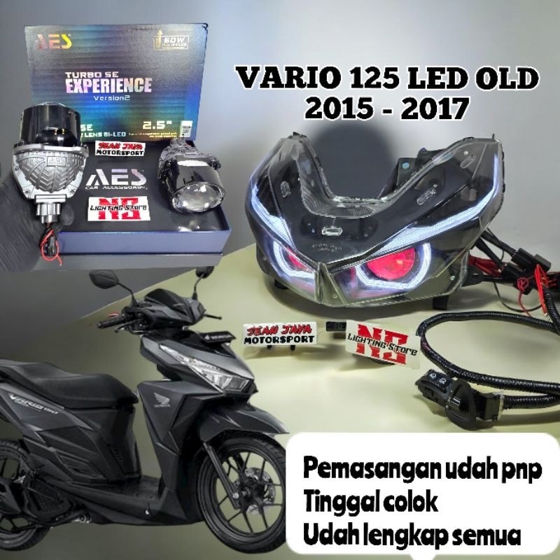 PROJIE BILED AES TURBO EXPERIENCE 60WATT  2,5 INCH VARIO LED OLD 125 150  SEPAKET REFLEKTOR