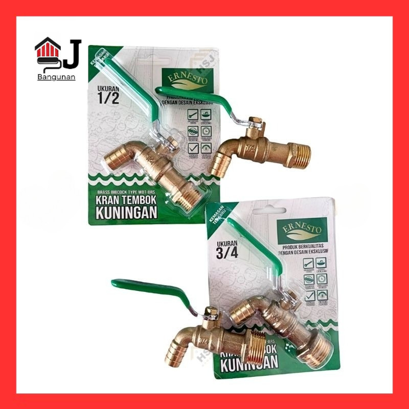 Sienashop_ [] Kran Air Ernesto Kran Air Kuningan 3/4 Inch Ernesto -Ajb