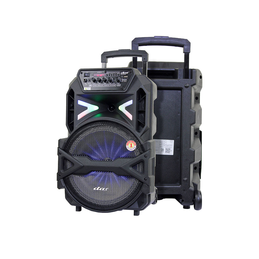 Speaker DAT 12" DOUBLE MIC TROLLEY MURAH / Speaker trolley dat 12 inch