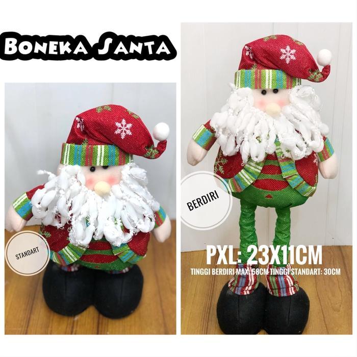 Mainan natal boneka santa claus / hiasan natal boneka santa claus