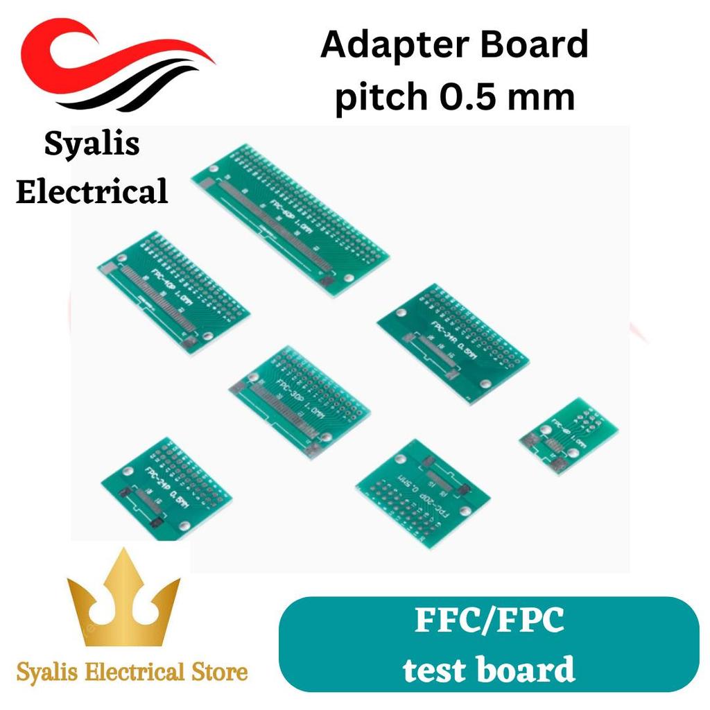 adapter board FFC FPC board tester breakout board pitch 0.5 mm dan 1.0 mm [Syalis]