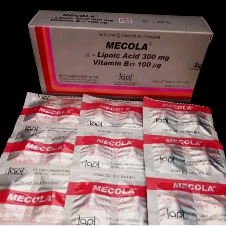 Mecola Strip 6 Kaplet 300mg Tablet Pahit