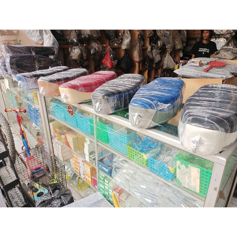 jok denfiel jok vespa rangka per bulat bahan bagus garage vespa