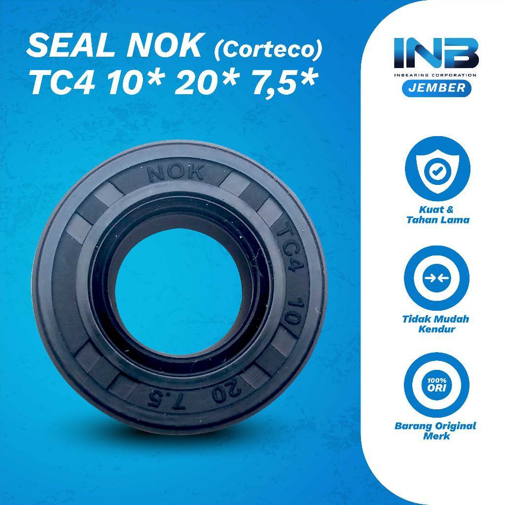 Seal Tc4 10 20 7.5 Nok Seal Shock Belakang Mio Beat Vega ZR Original INB JEMBER Harga per 5pcs