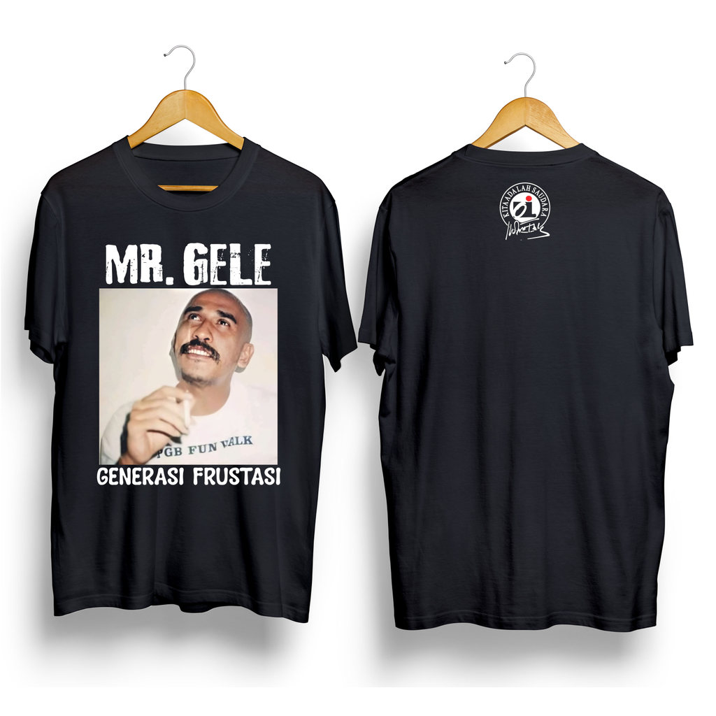 Kaos IWAN FALS MR GELE Premium Tshirt Iwan Fals Bahan Cotton combad 24s Warna hitam