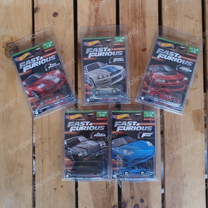Hot Wheels Fast and Furious Wave 2 Set