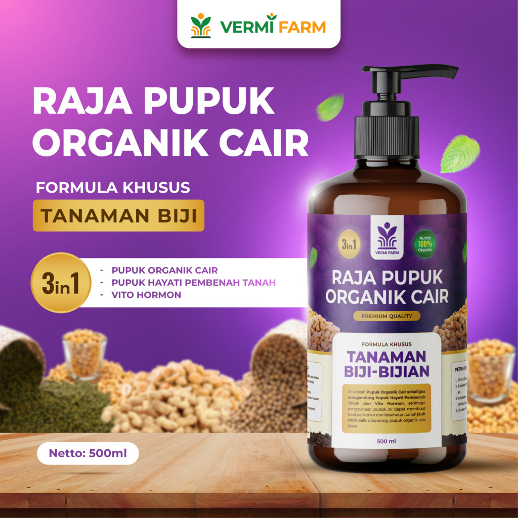 Pupuk Organik Cair Tanaman Biji-Bijian - Tanaman 500ml POC Biji-Bijian Melebatkan