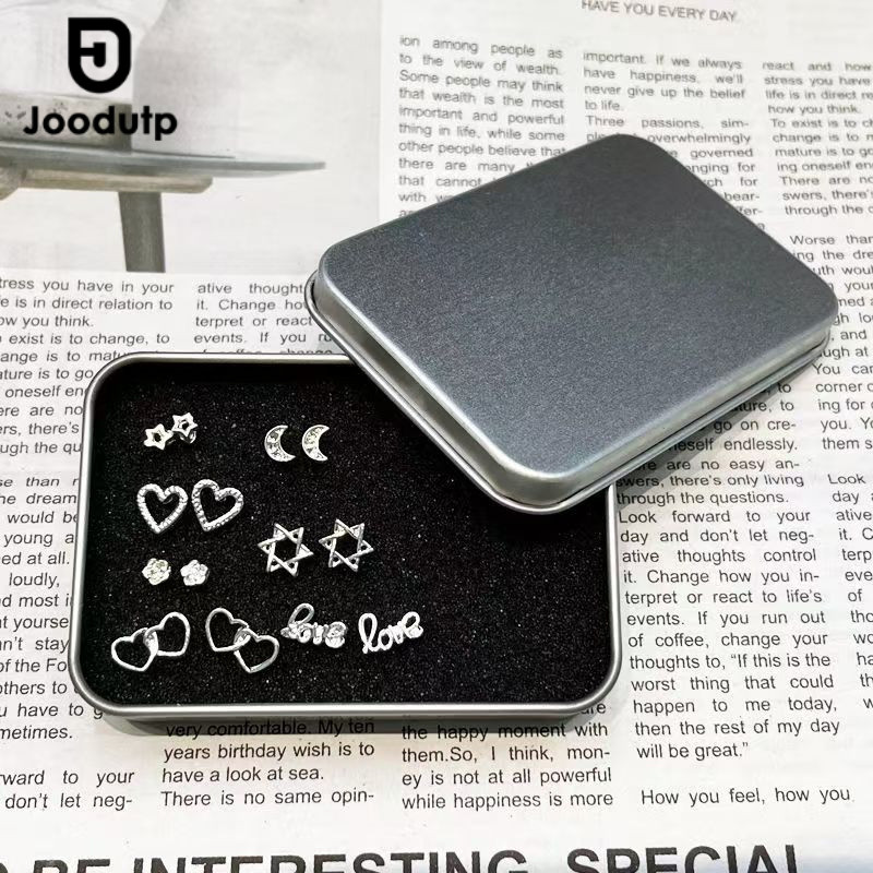 JOODUTP Kotak Box Kaleng Univaesal USB Tanpa Jendela / Anting Kotak Besi Kecil Tutup Datar Kotak Pen