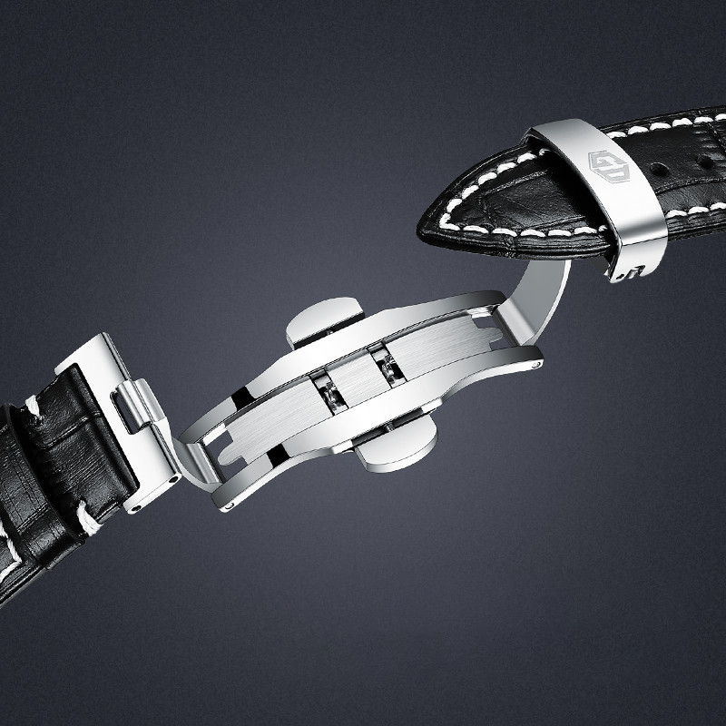 Top Men Watch Flywheel Watch Male Watch Luxury Clous de Paris Dial 5Bar Waterproof Automatic Mechani